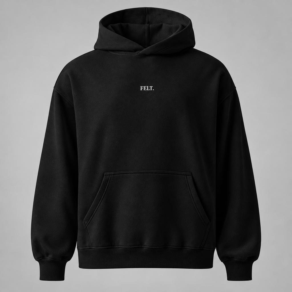 FELT. Oversized Hoodie – Black